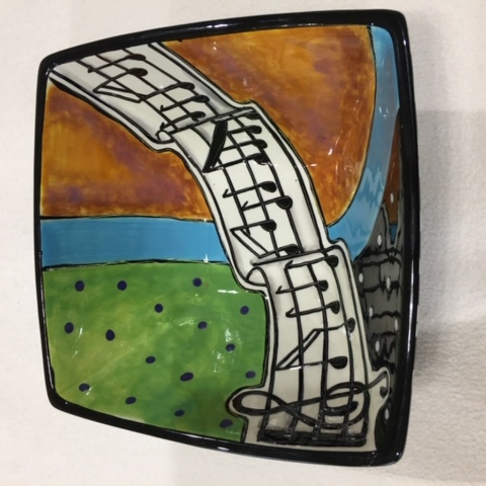 Rare Rhapsody Cafe Piano Bowl